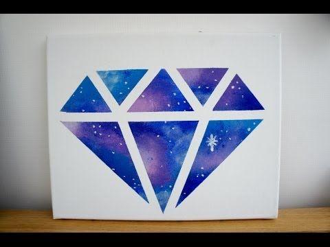 Diamond Painting Logo - DIY Room decor: Galaxy diamond painting - YouTube