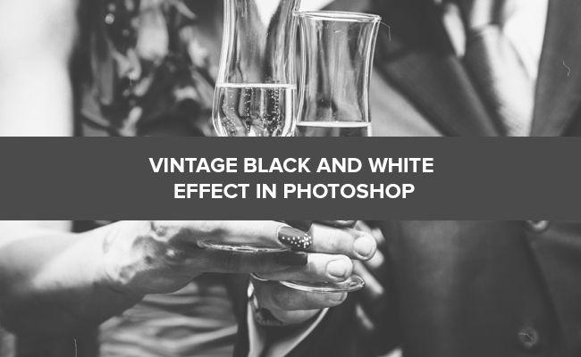Photoshop Black and White Logo - How to Create a Vintage Black and White Effect in Photoshop ...