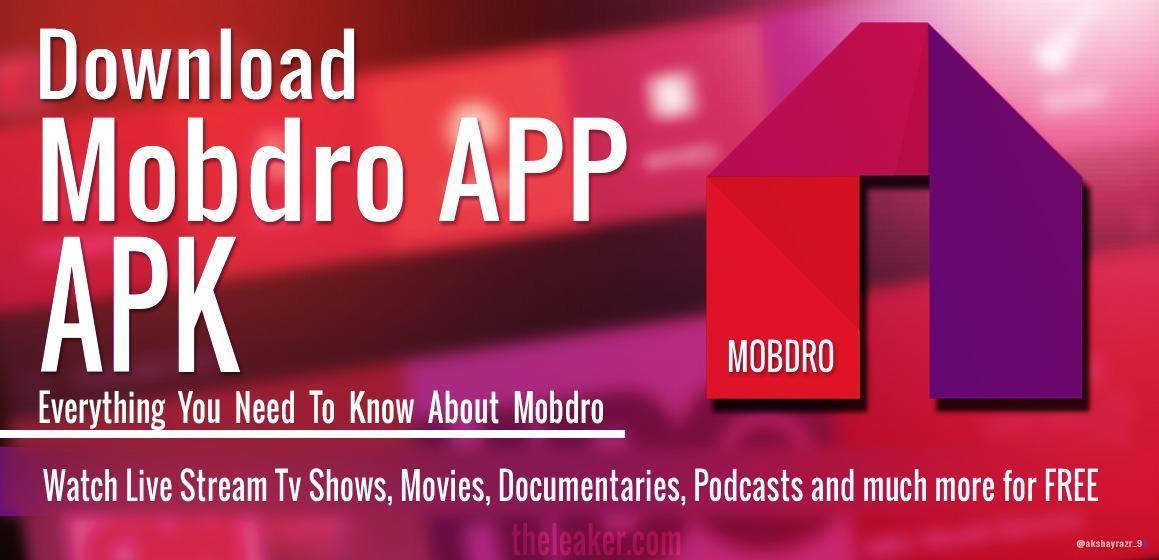 Modrow App Logo - Mobdro APK Download Watch Free Live Stream TV shows and Movies