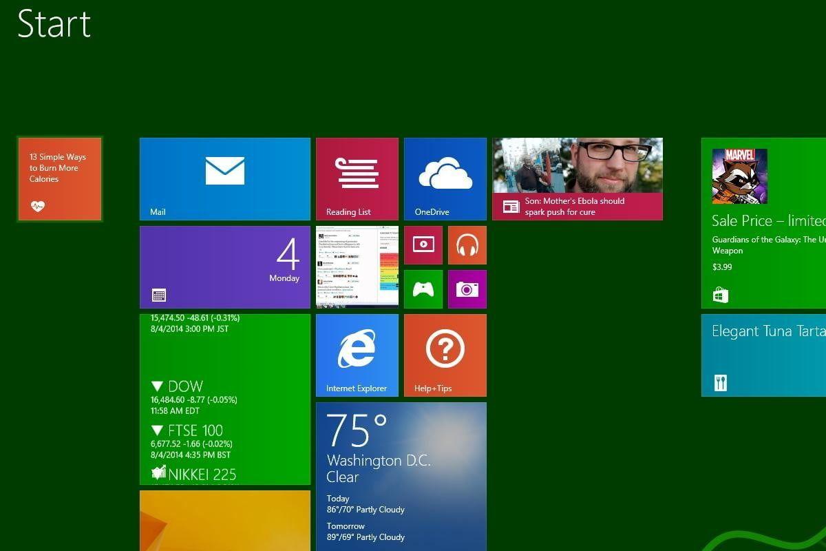 Simple Window 8 Logo - How to Change Start Screen Background in Windows 8.1