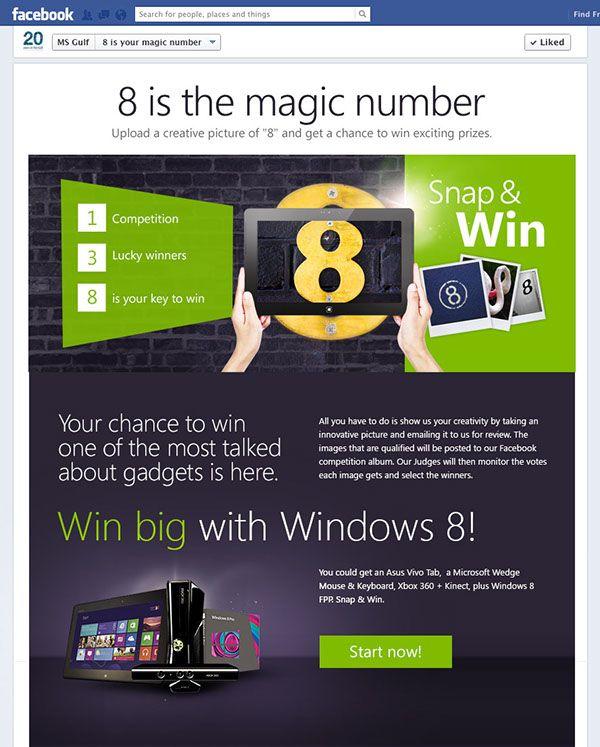 Simple Window 8 Logo - Windows 8 Launch Campaign - Snap & Win on Behance