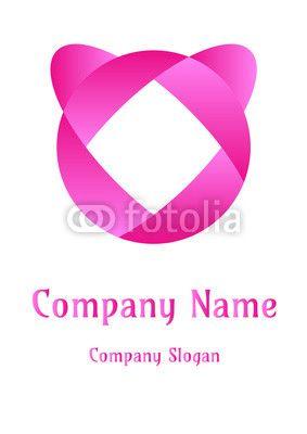 Lady in a Circle Logo - Geometric company logo, Circle lady pinky. Buy Photo. AP Image