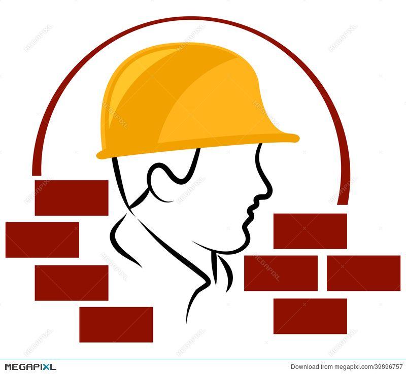 Construction Worker Logo - Construction Worker Logo Illustration 39896757 - Megapixl