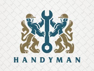 Construction Worker Logo - Handyman Logo by Veronika Žuvić