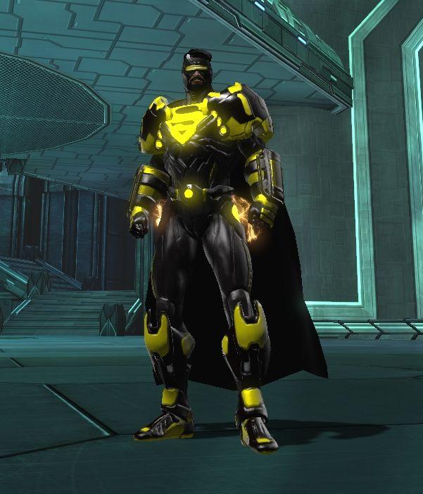 Yellow Black Superman Logo - Pinky's Blog: DCUO and Yellow Color Superman style