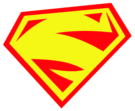 Yellow Black Superman Logo - Black Superman Logo 550 Logos