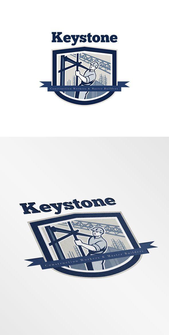 Construction Worker Logo - Keystone Construction Workers Hire L | AA啊啊logo-工业、科技、车船 ...