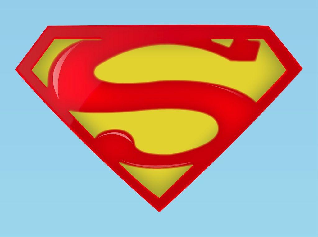 Yellow Black Superman Logo - Clip art superman logo