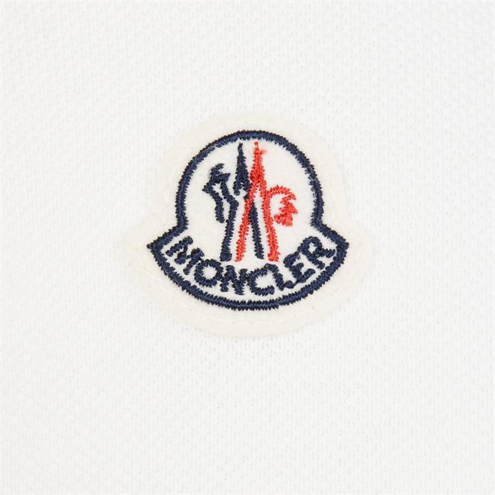 Moncler Logo - KHYERHR MONCLER Logo Polo Shirt White Standard sizing Regular fit ...