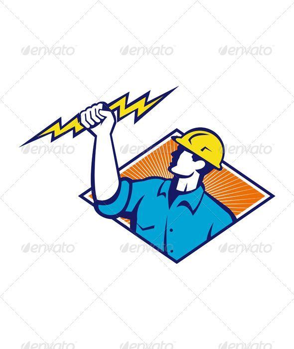 Construction Worker Logo - Electrician Construction Worker | Logos | Pinterest | Website ...