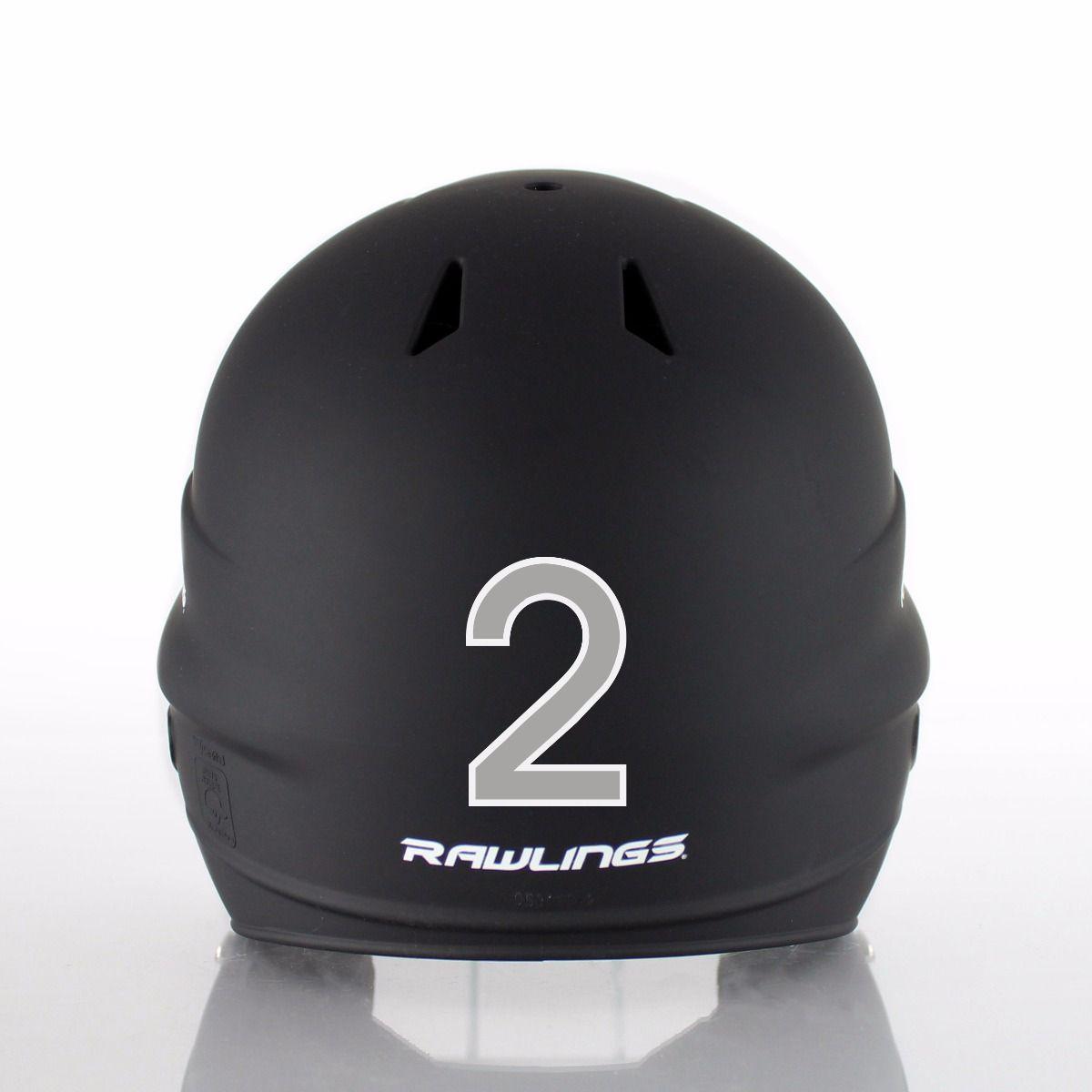 Softball Helmet Logo - Die Cut Numbers Decal Accessories