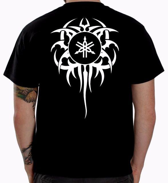 Tribal Clothing Logo - Hip Hop Rock T Shirts Men Sleeve Homme T shirt Tribal Logo Biker T ...