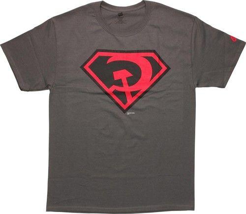 Superman Red Logo - Superman Red Son Logo T Shirt