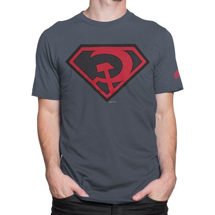 Superman Red Logo - Superman Red Son Symbol T-Shirt