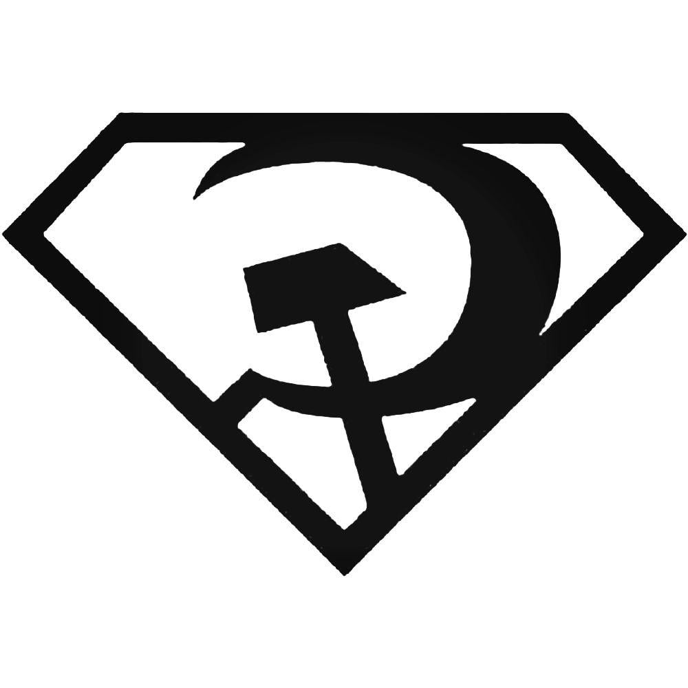 Superman Red Logo - Superman Red Son Logo Decal