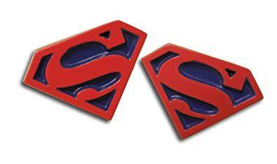 Superman Red Logo - Superman Red/Blue Fill Logo Cufflinks: Amazon.co.uk: Jewellery