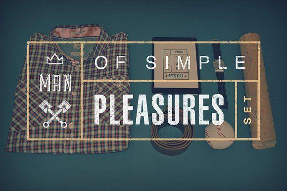 Simple Pleasures Logo - Man of Simple Pleasures set ~ Product Mockups ~ Creative Market