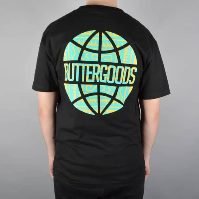 Tribal Clothing Logo - Butter Goods Tribal Worldwide Logo Skate T-Shirt - Black - SKATE ...