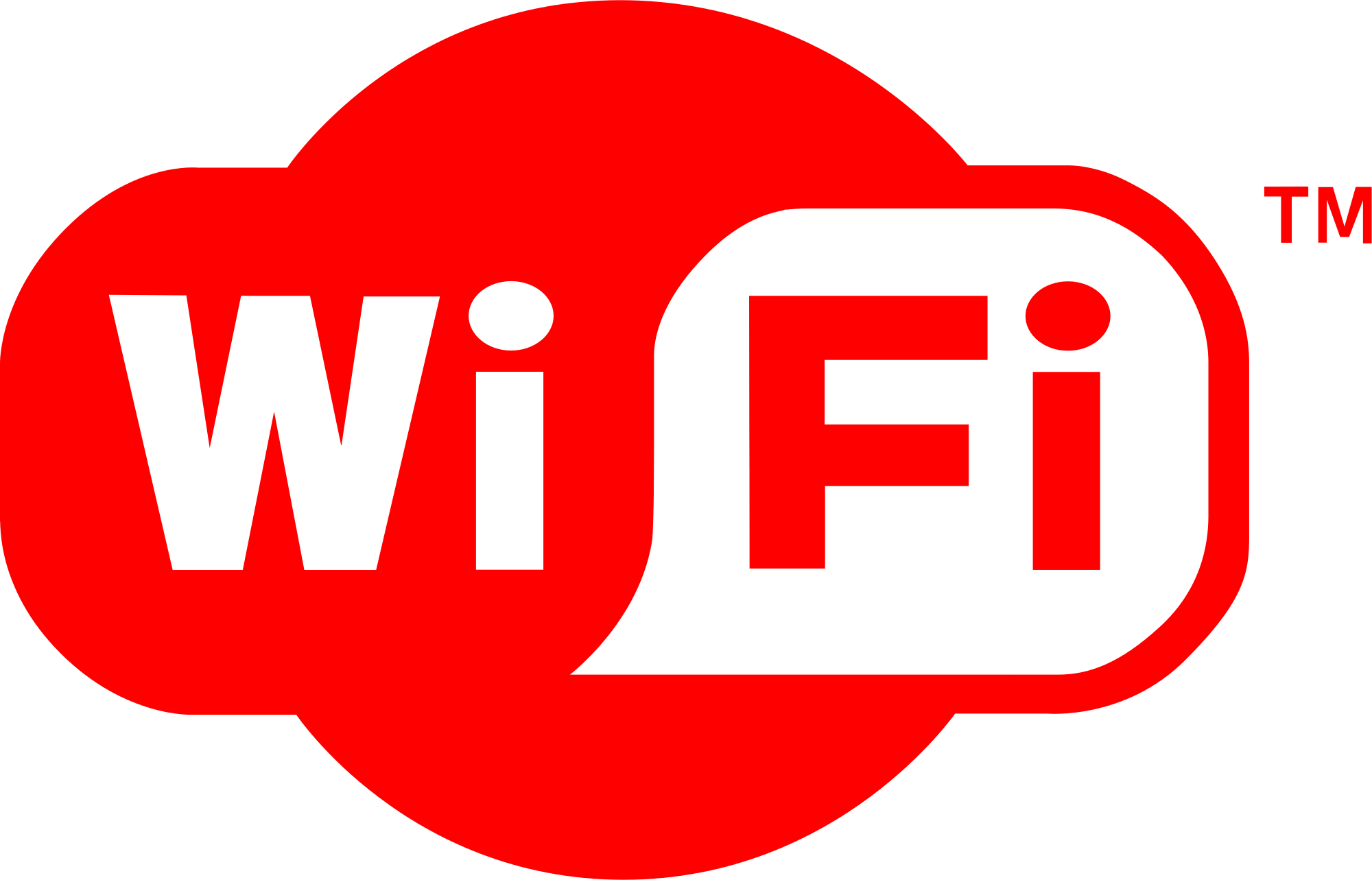 Red Wi Logo - Wi Fi Logo Red.svg