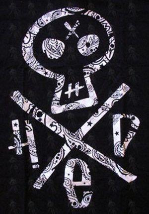 Tribal Clothing Logo - HED PE - Black 'Tribal Skull & Cross Logo' Design T-Shirt (Clothing ...