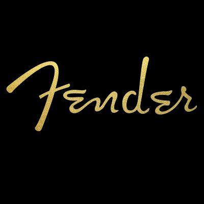 Fender Logo - Fender Spaghetti Logo Decal Gold Leaf Effect Headstock - Guitar ...