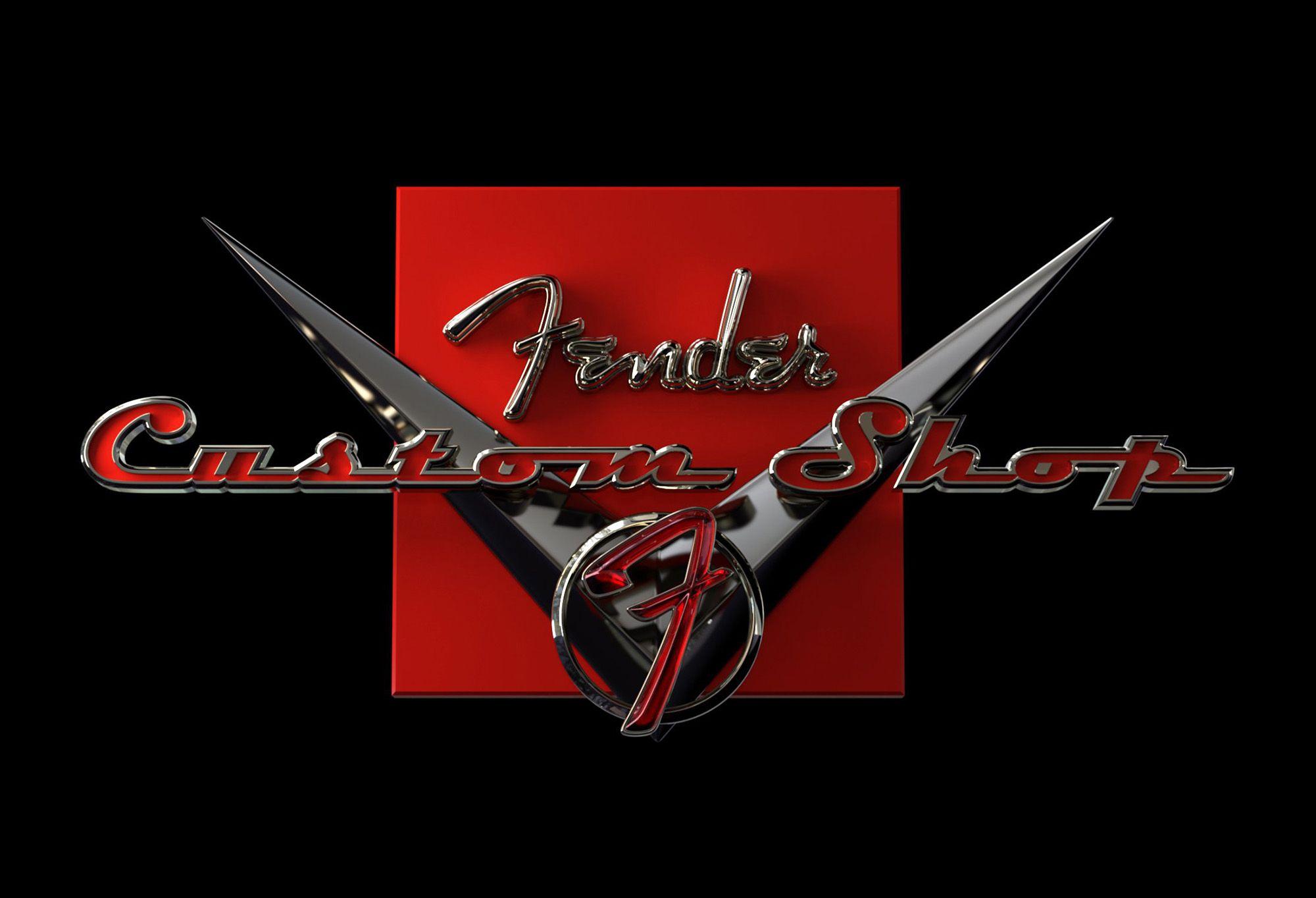 Fender Logo - Fender Custom Shop Logo - Rendering - McNeel Forum
