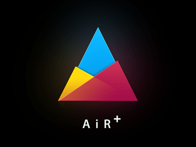 Cool Triangle Logo - Air+ | Graphic Design | Logo design, Logos, Logo design inspiration