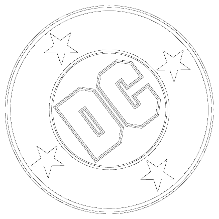 Black and White DC Comics Logo - Dc comics bullet Logos