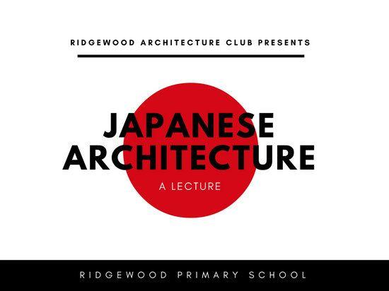 Black White Red Circle Logo - Black White Red Japanese Architecture Presentation - Templates by Canva