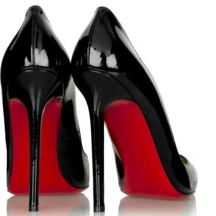 christian louboutin black heels red bottom