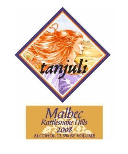 Red Wi Logo - 2008 Tanjuli Winery Malbec Columbia Valley Rattlesnake Hills 750 mL ...