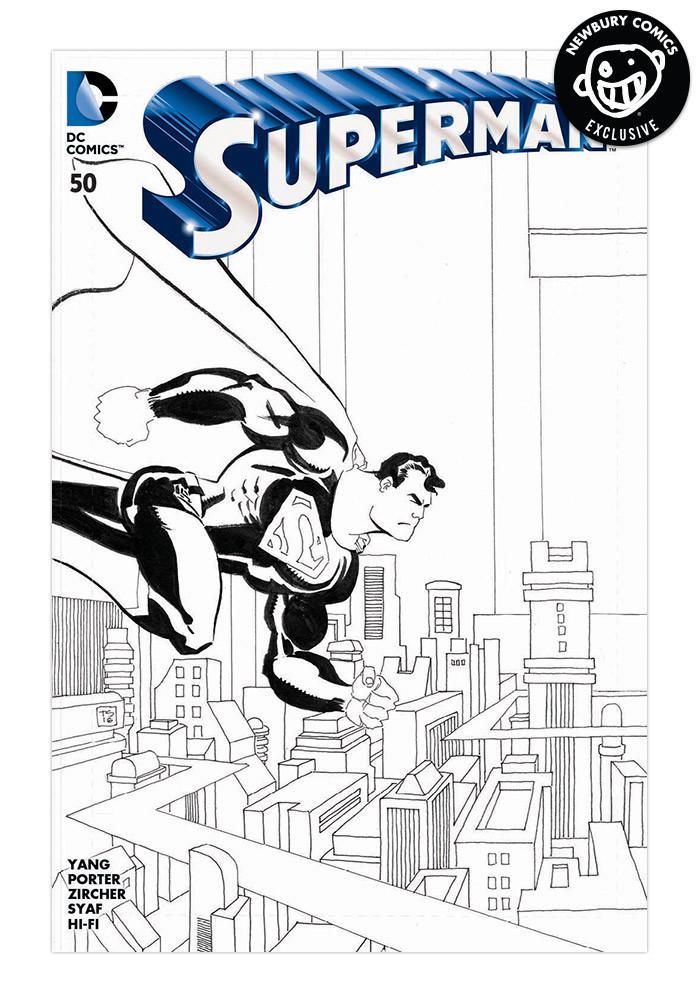 Black and White DC Comics Logo - DC COMICS-Superman #50 Tim Sale Variant Comic (Black & White ...