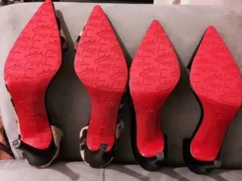 Christian Louboutin Red Bottom Logo - Christian Louboutin red sole repair before and after Pigalle Pumps ...