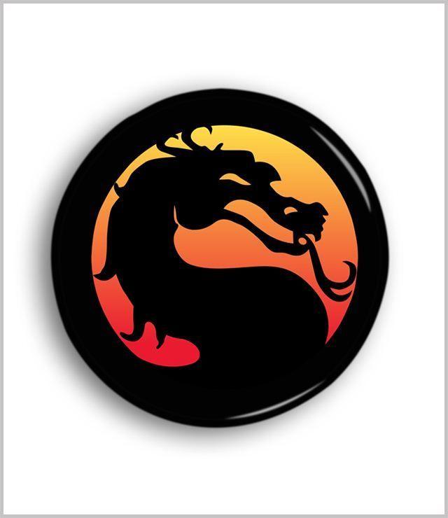 Mortal Kombat Logo - Buy Mortal Kombat -Logo Pin Badge Online at Best Prices