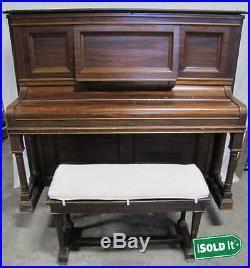 Wm Knabe & Co. Company Logo - RARE FIND Wm KNABE & CO BALTIMORE 1900 UPRIGHT PIANO withBENCH ...