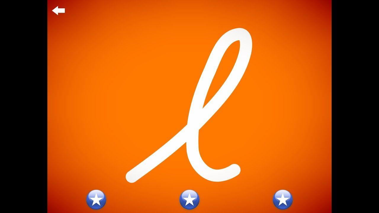 Cursive L Logo - The letter l - Learn the Alphabet and Cursive Writing! - YouTube