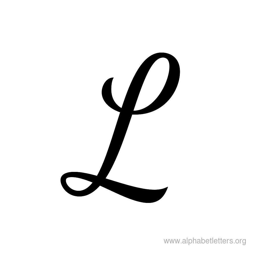 letter l fonts tattoo