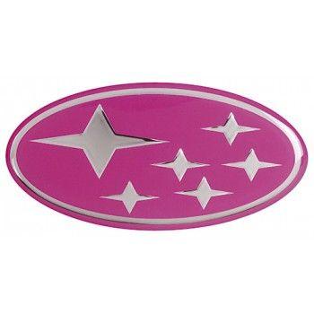 Subaru Impreza Logo - Scoobyparts - Subaru 'Stars' Grille Badge/Emblem - Pink - Impreza 01 ...
