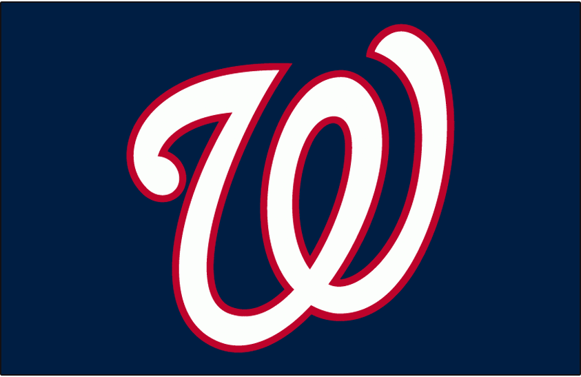 Baseball w Logo - Washington Nationals Cap Logo - National League (NL) - Chris ...