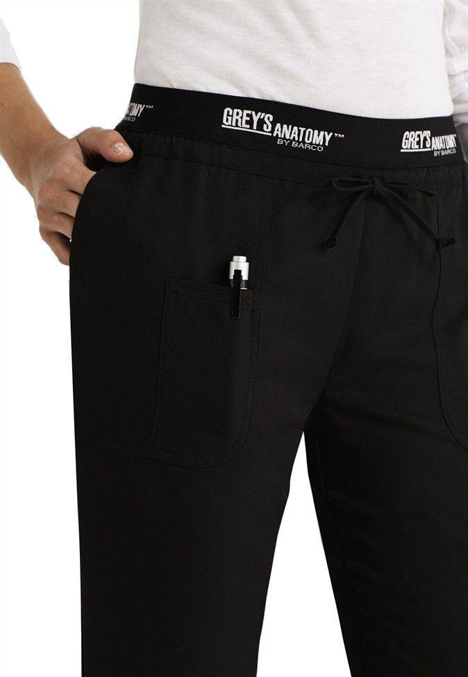 Barco Scrubs Logo - Grey's Anatomy Active low rise logo waist scrub pant in Black ...