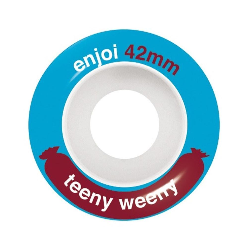 Enjoi Primary Circle Logo - Enjoi Big Pants Small Wheel Skateboard Wheels - Blue/White - 42mm ...