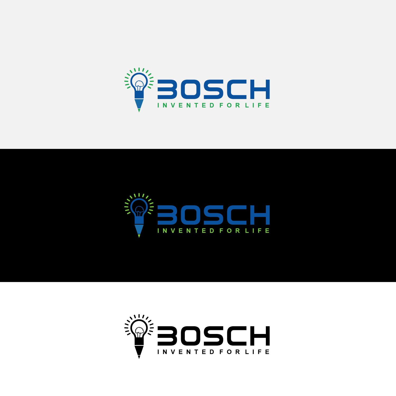 Bosch Invented for Life Logo - Playful, Modern, Engineering Logo Design for BOSCH, INVENTED FOR