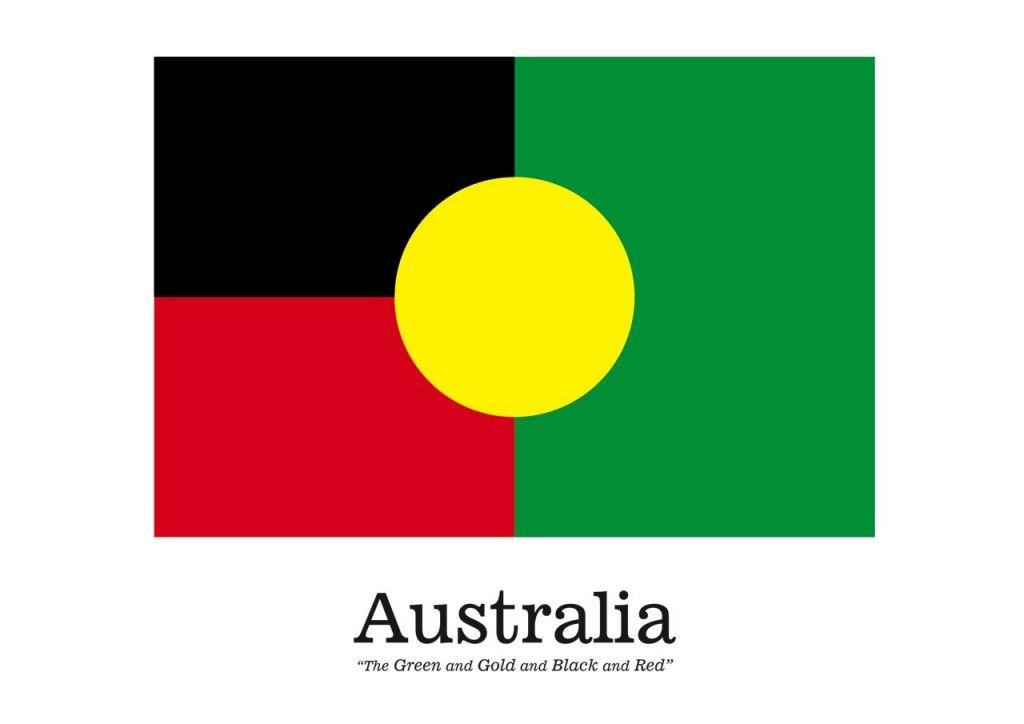 Red and Green with Gold Logo - The Green and Gold and Red and Black” for Australia?