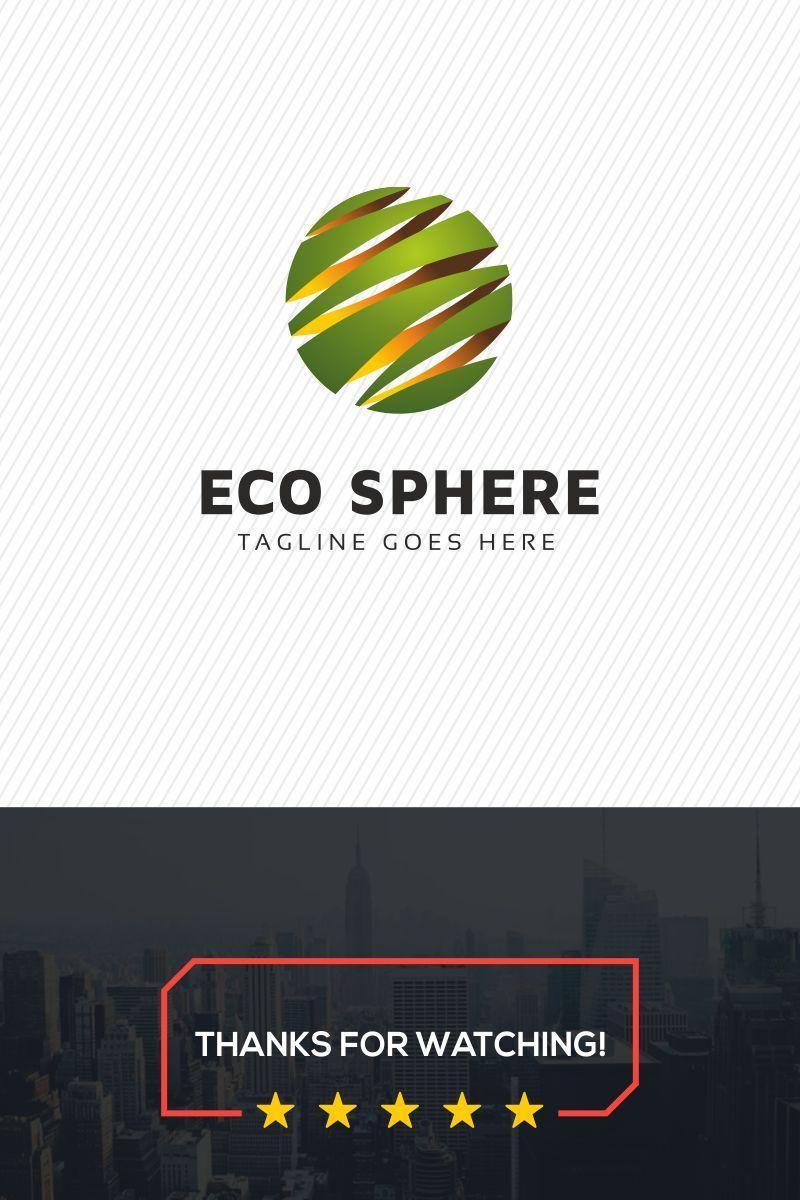 What Companies Use a Globe Logo - Eco Sphere Logo Template. Design Logo. Logo templates, Logo design