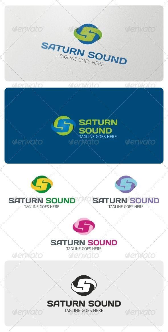 What Companies Use a Globe Logo - Saturn Sound Logo is a modern design, highly suitable for any