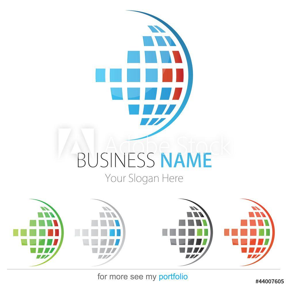 What Companies Use a Globe Logo - Photo & Art Print Company (Business) Logo Design, Vector, Cubes ...