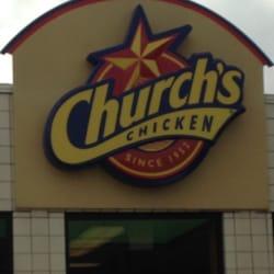 Church's with Restaurant Logo - Church's Chicken Wings S Davis Ave, Cleveland, MS