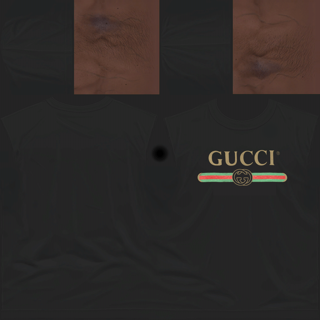 Red and Green with Gold Logo - GUCCI T-Shirt (Red, Green and Gold) - GTA5-Mods.com