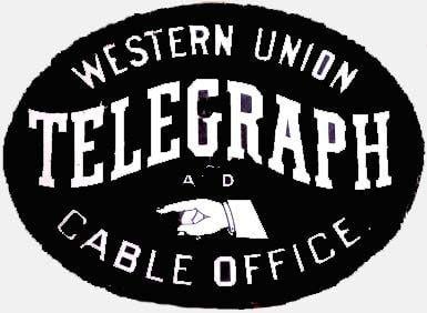 Western Union Telegram Logo - Pony Express, Overland Mail Service, and Western Union