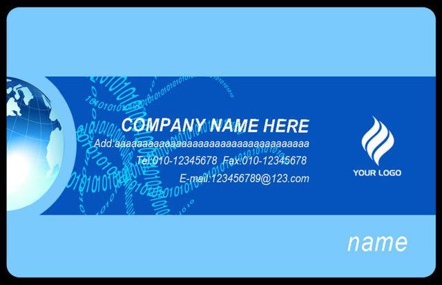 Blue Earth Logo - Y0016 blue earth business card template round corner
